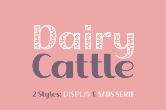 A Dairy Cattle Font for Editorial Design and a Calm Reading Experience