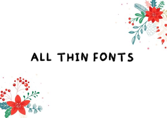 All Thin Fonts: A Light-Touch Display Typeface for Editorial Calm