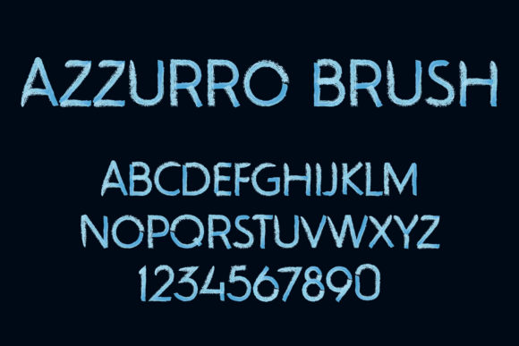 Azzurro: A Striking Brush Font for Editorial Design