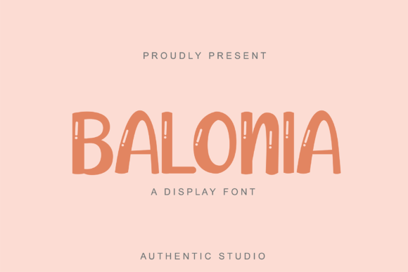 Balonia: A Bubbly Display Font for Playful Campaigns