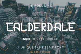 Calderdale: A Modern Sans Serif Typeface for Crafters & Makers