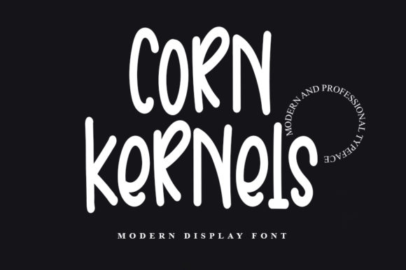 Corn Kernels: A Display Font That Makes Handmade Products Shine