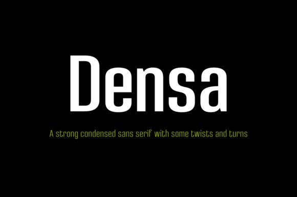 Densa Family: A Condensed Sans Serif Font for Campaign Creators