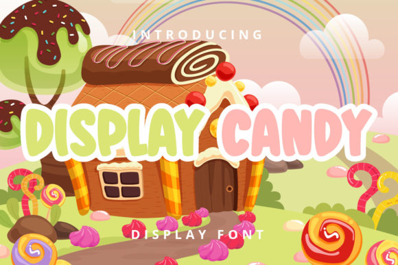 Display Candy: A Playful Display Font for Campaign Headlines