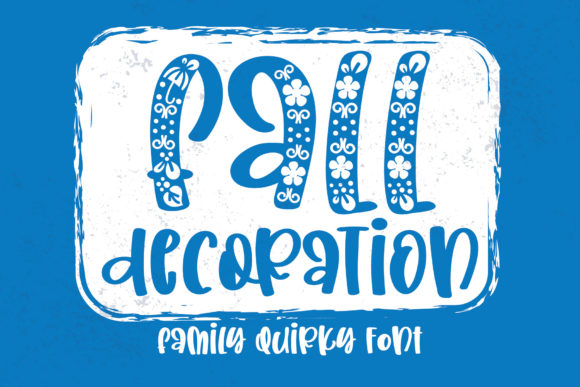 Fall Decoration Font: Bringing Chic Warmth to Editorial Layouts
