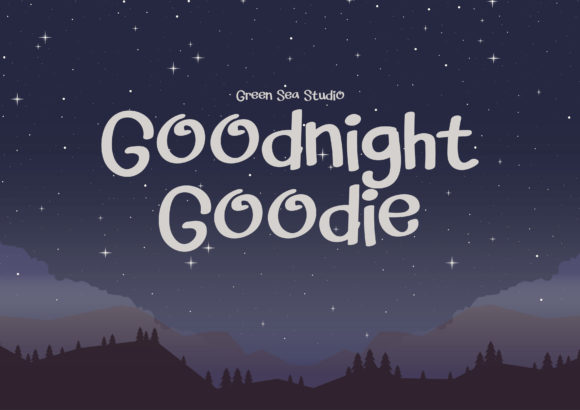 Goodnight Goodie: A Playful Display Font for Handmade Brands