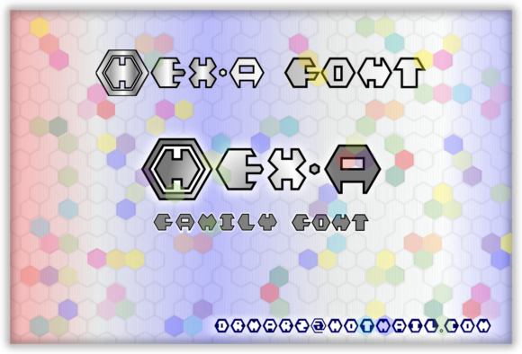 Hex-a: A Joyful Decorative Font for Playful Branding Projects