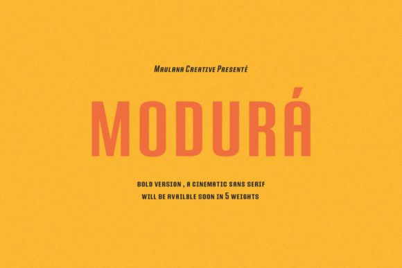 Modura: A Modern Sans Serif Font for Bold Branding
