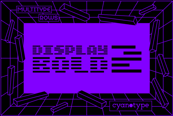 MultiType Rows Display Bold 2: A Pixel-Sharp Display Font for Campaign Impact