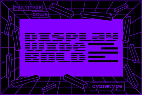 MultiType Rows Display Wide Bold 2