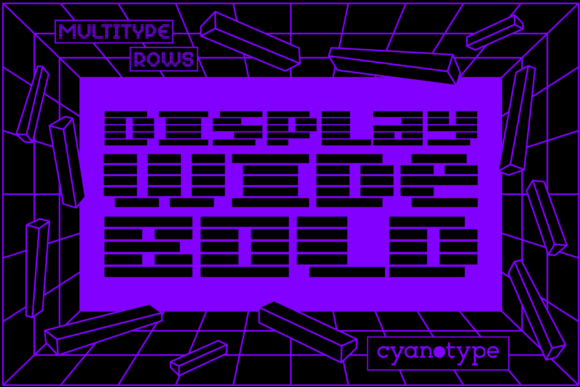 MultiType Rows Display Wide Bold: A Display Font That Grabs Attention