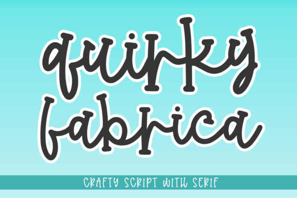 Quirky Fabrica: A Playful Display Font for Memorable Brands