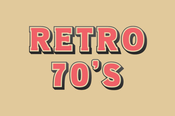Retro 70s: A Bold Color Display Font for Creative Branding