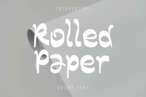 Rolled Paper: A Playful Display Font That Elevates Small Business Branding