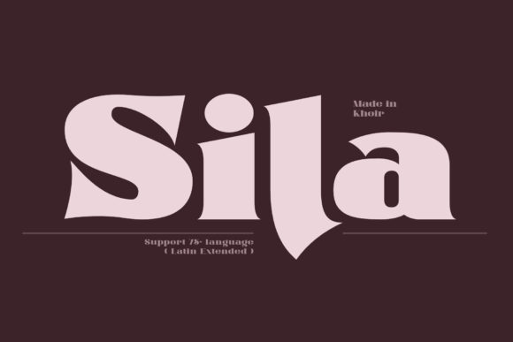 Sila: A Bold Serif Font for Editorial Design