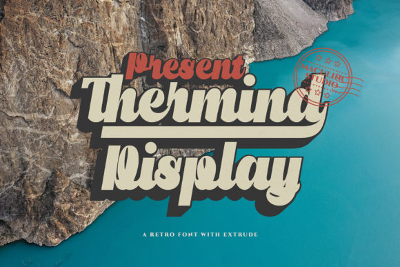 Thermind Display: A Bold, Retro-Inspired Font for Small Business Branding