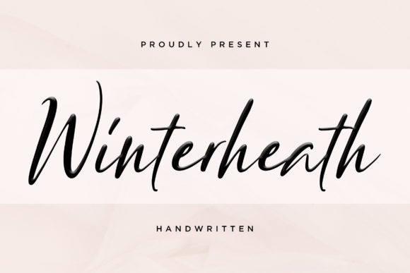 Winterheart: A Cute Luxury Font for Small Business Branding